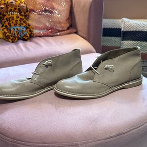 Women’s Taupe Chukka Boots - Casual Leather Desert Shoes